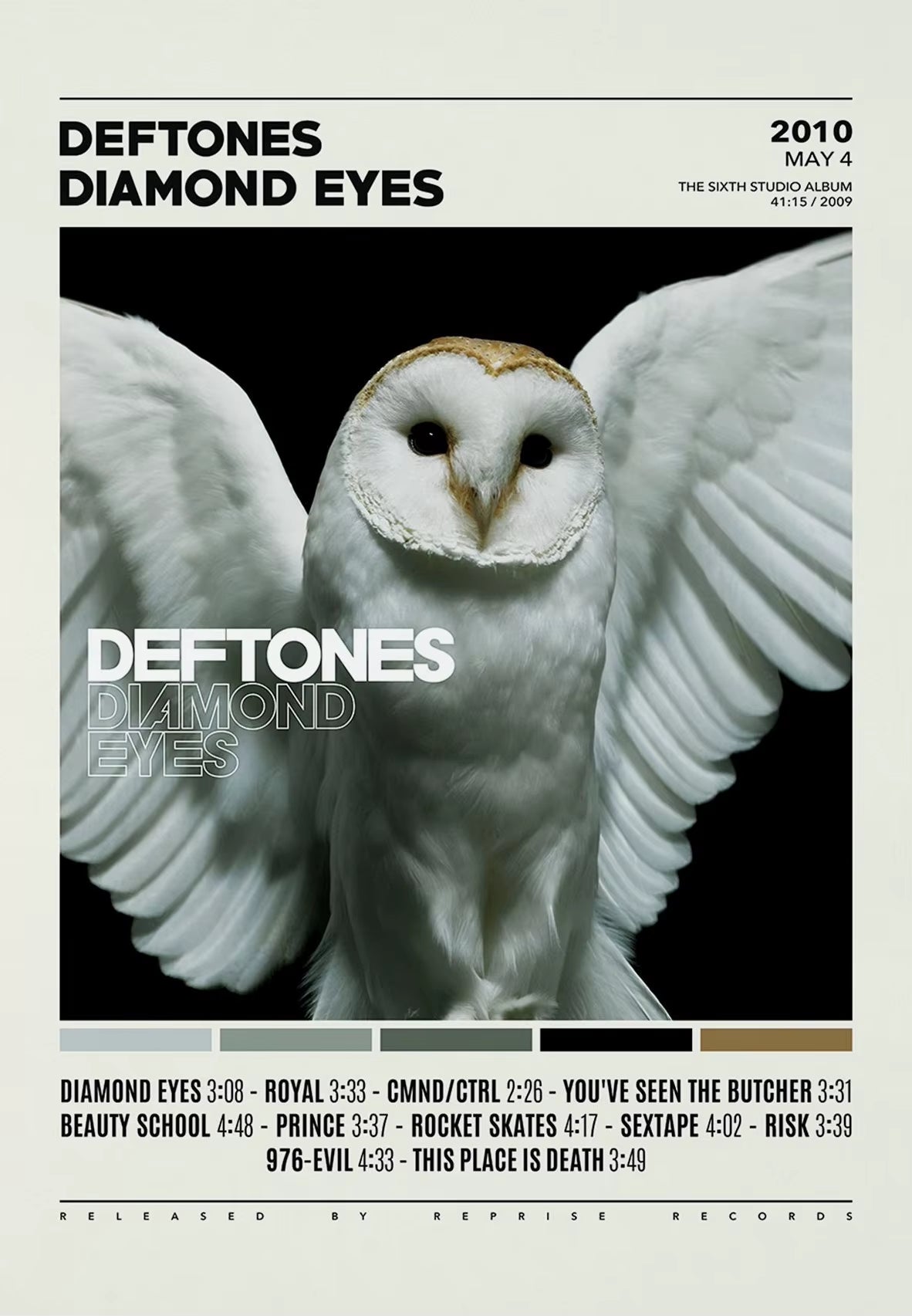 Deftones Band Poster Print Canvas Painting around the Fur/Saturday Night Wrist Music Album Cover for Room Home Wall Art Decor