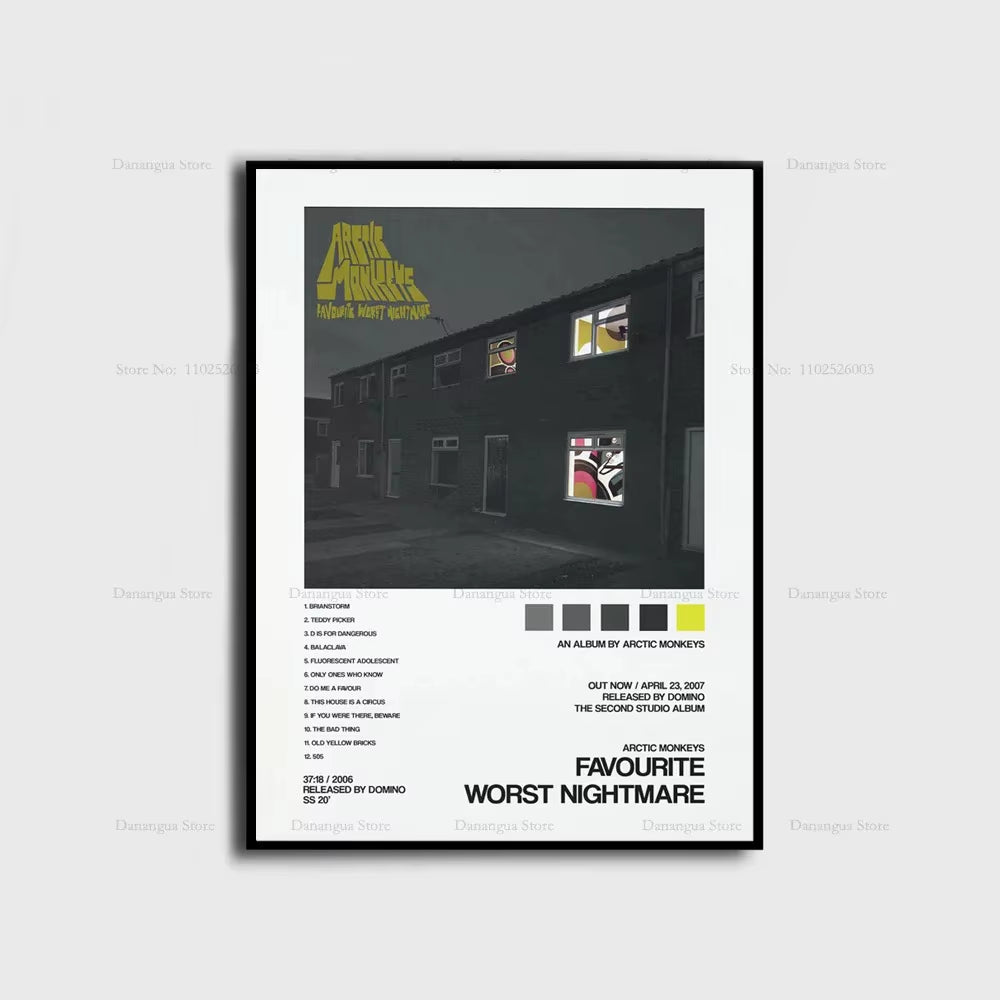 Arctic Monkeys Favourite Nightmare the Car Music Album Cover Poster Prints Wall Art Painting Picture Photo Gift Room Home Decor