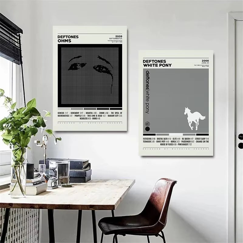 Deftones Band Poster Print Canvas Painting around the Fur/Saturday Night Wrist Music Album Cover for Room Home Wall Art Decor