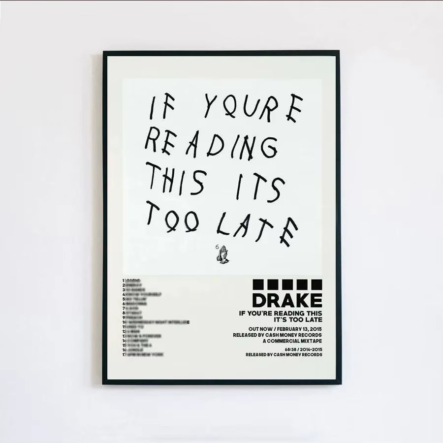 Poster Prints New Drake Views Take Care Her Loss Dogs Music Album Cover Canvas Painting Wall Art Picture Living Room Home Decor