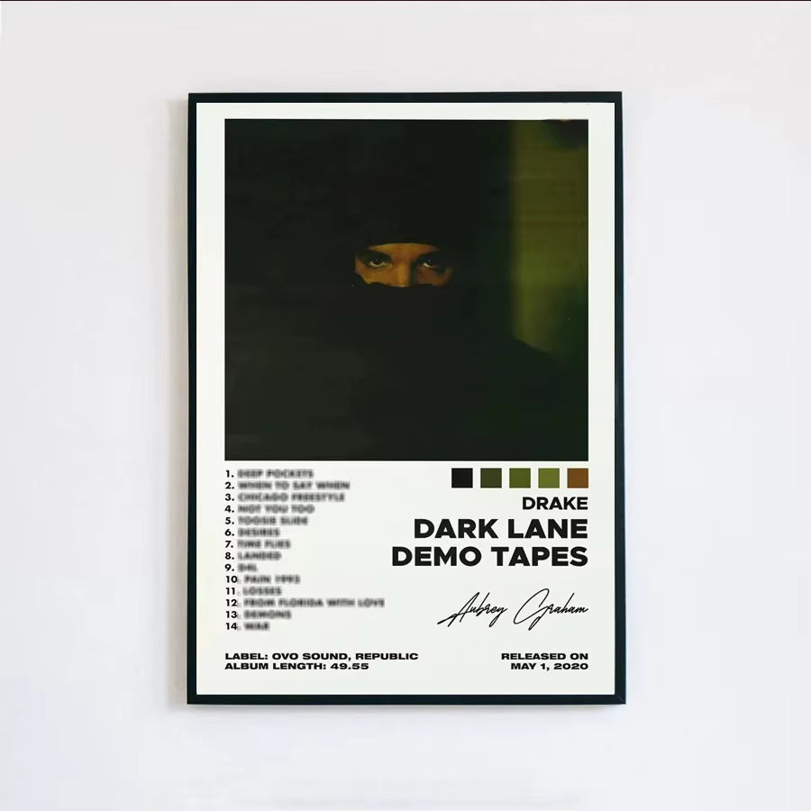 Poster Prints New Drake Views Take Care Her Loss Dogs Music Album Cover Canvas Painting Wall Art Picture Living Room Home Decor