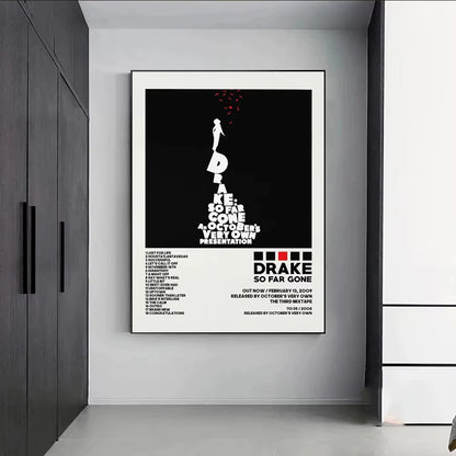 Poster Prints New Drake Views Take Care Her Loss Dogs Music Album Cover Canvas Painting Wall Art Picture Living Room Home Decor