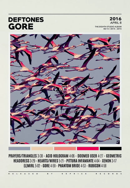 Deftones Band Poster Print Canvas Painting around the Fur/Saturday Night Wrist Music Album Cover for Room Home Wall Art Decor