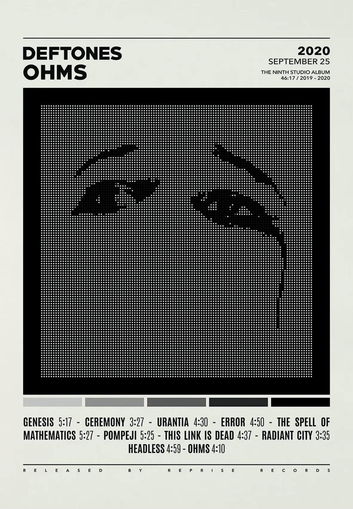 Deftones Band Poster Print Canvas Painting around the Fur/Saturday Night Wrist Music Album Cover for Room Home Wall Art Decor