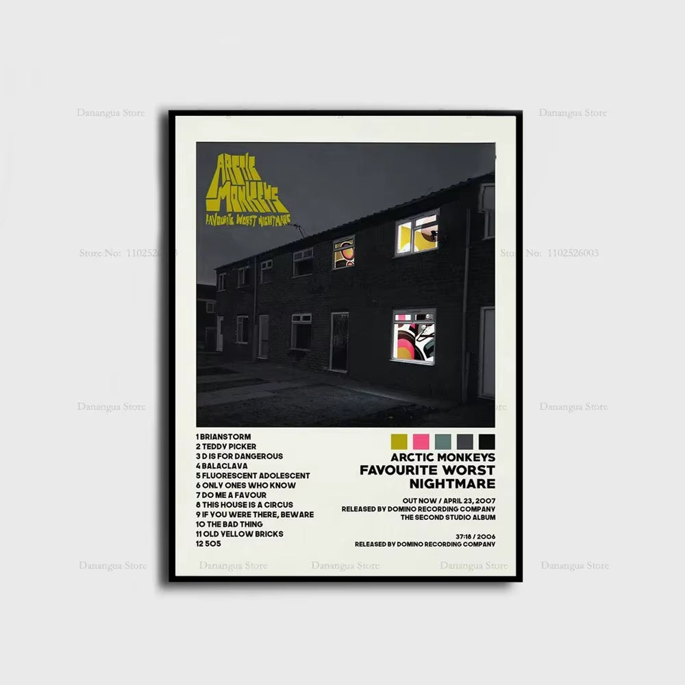 Arctic Monkeys Favourite Nightmare the Car Music Album Cover Poster Prints Wall Art Painting Picture Photo Gift Room Home Decor