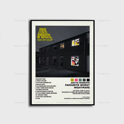 Arctic Monkeys Favourite Nightmare the Car Music Album Cover Poster Prints Wall Art Painting Picture Photo Gift Room Home Decor