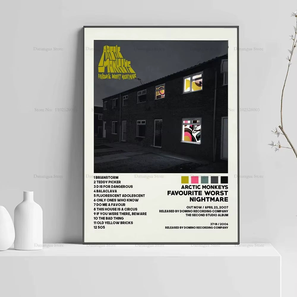Arctic Monkeys Favourite Nightmare the Car Music Album Cover Poster Prints Wall Art Painting Picture Photo Gift Room Home Decor