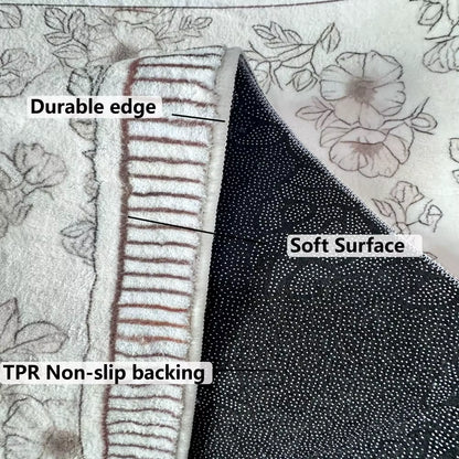 VIKAMA Waterproof Cartoon Note Money Floor Mat - Anti-Fouling, Anti-Static Carpet for Living Room and Bedroom Home Decor