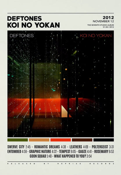 Deftones Band Poster Print Canvas Painting around the Fur/Saturday Night Wrist Music Album Cover for Room Home Wall Art Decor