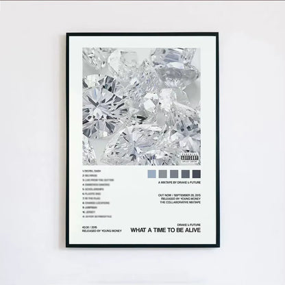 Poster Prints New Drake Views Take Care Her Loss Dogs Music Album Cover Canvas Painting Wall Art Picture Living Room Home Decor